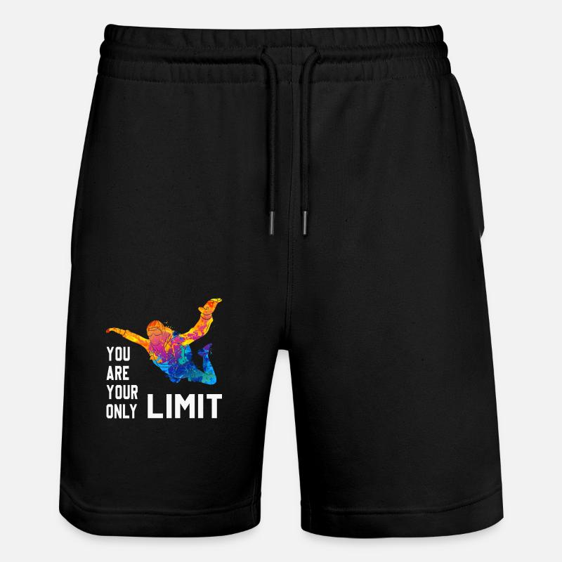 Skydive Skydiver Skydiver Freefall - Stanley/Stella Trainer Unisex Organic Jogging Shorts - black