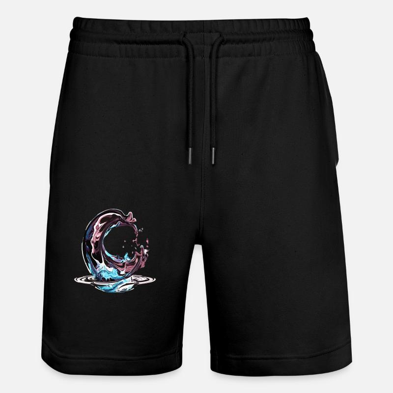 Gouttes de chrome - Short de jogging bio TRAINER Stanley/Stella unisexe - noir