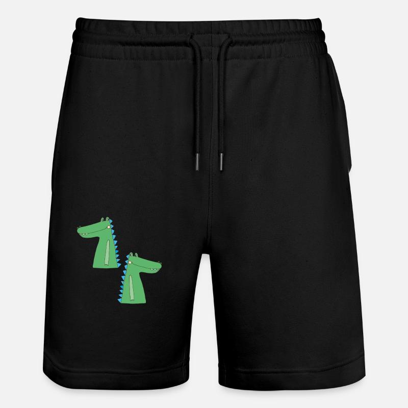 Crocodile pour deux - Short de jogging bio TRAINER Stanley/Stella unisexe - noir