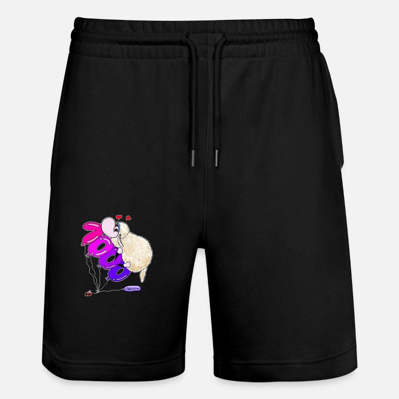 Wolly Sheepling 1000 abonnés - Short de jogging bio TRAINER Stanley/Stella unisexe - noir