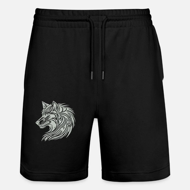 Loup Tribal - Short de jogging bio TRAINER Stanley/Stella unisexe - noir