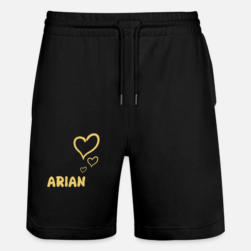 Prénom Arian - Short de jogging bio TRAINER Stanley/Stella unisexe - noir