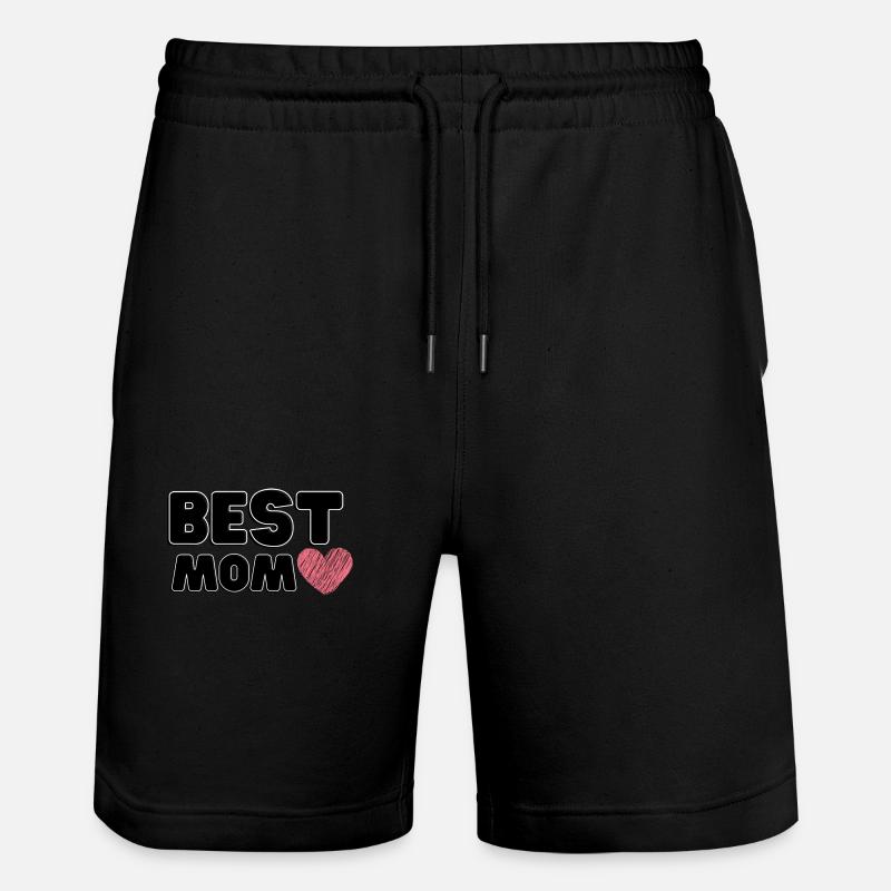 Herzliche Beste Mama - Stanley/Stella Unisex Bio Joggingshorts Trainer  - Schwarz
