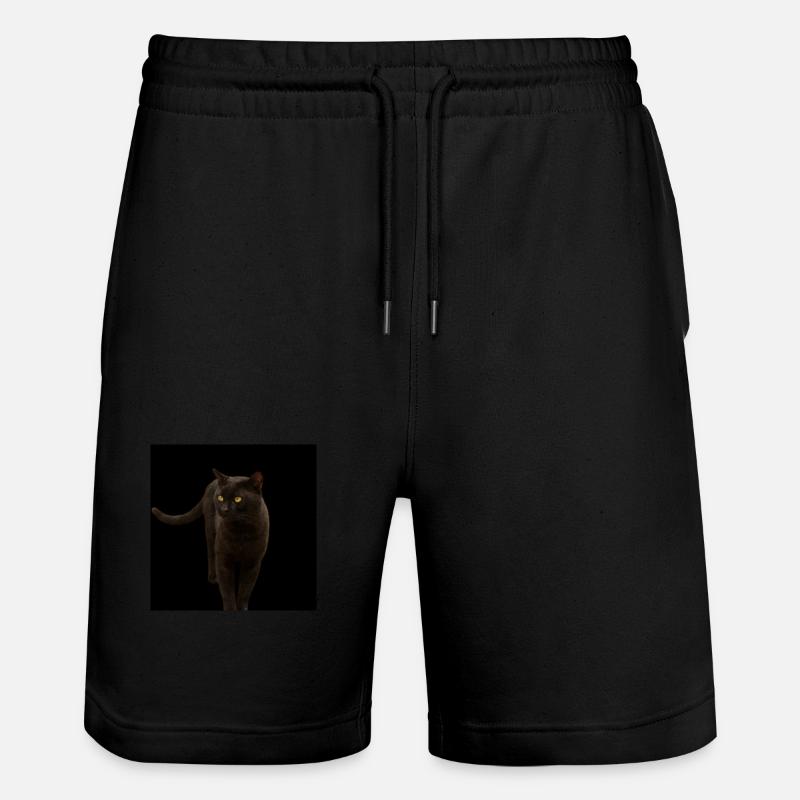 gatto nero gattino gatto - Pantaloncini da jogger ecologici unisex Trainer di Stanley/Stella - nero