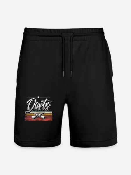 Darts - Stanley/Stella Trainer Unisex Organic Jogging Shorts - black