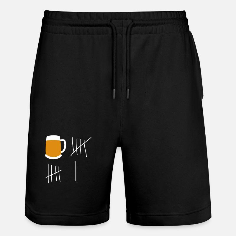 Beer - Short de jogging bio TRAINER Stanley/Stella unisexe - noir