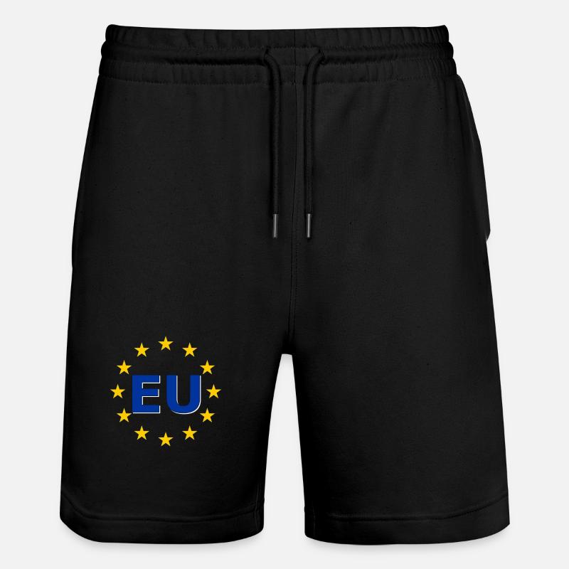 Symbole de l’UE dans l’anneau d’étoiles - Short de jogging bio TRAINER Stanley/Stella unisexe - noir