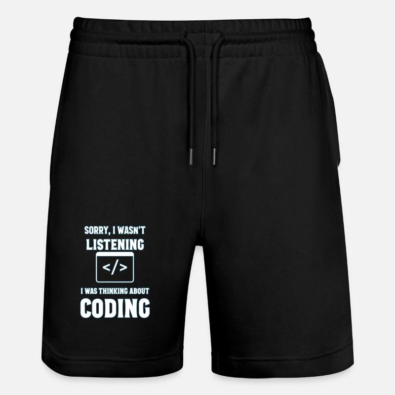 Programmieren Geschenk - Stanley/Stella Unisex Bio Joggingshorts Trainer  - Schwarz