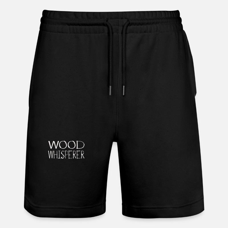 Holzfäller Waldarbeiter Holzarbeiter - Stanley/Stella Unisex Bio Joggingshorts Trainer - Schwarz