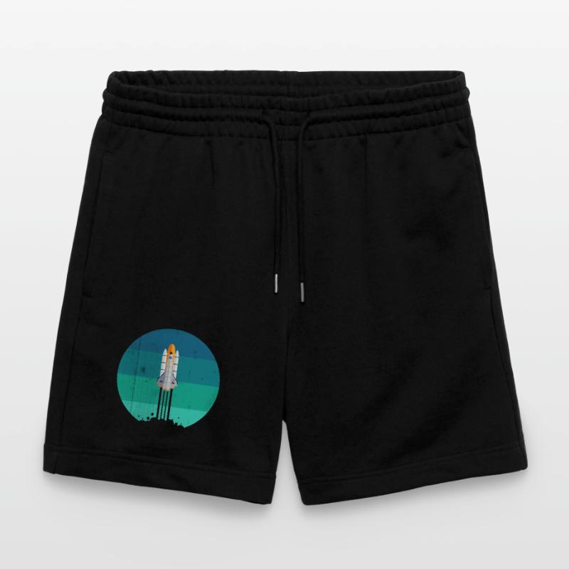 Space rocket rocket launch Stanley/Stella Trainer Unisex Organic Jogging Shorts