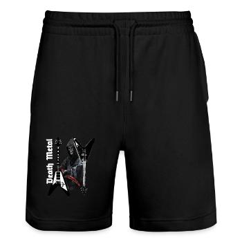 Musique heavy metal black metal deaht metal crâne - Short de jogging bio TRAINER Stanley/Stella unisexe - noir - Devant - Nik (191cm) & Marisol (170cm)