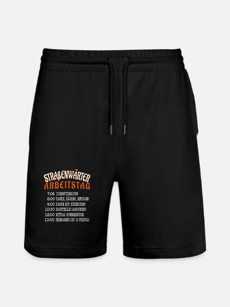 Straßenwärter Arbeitstag - Straßenmeisterei ÖD bl - Stanley/Stella Unisex Bio Joggingshorts Trainer - Schwarz