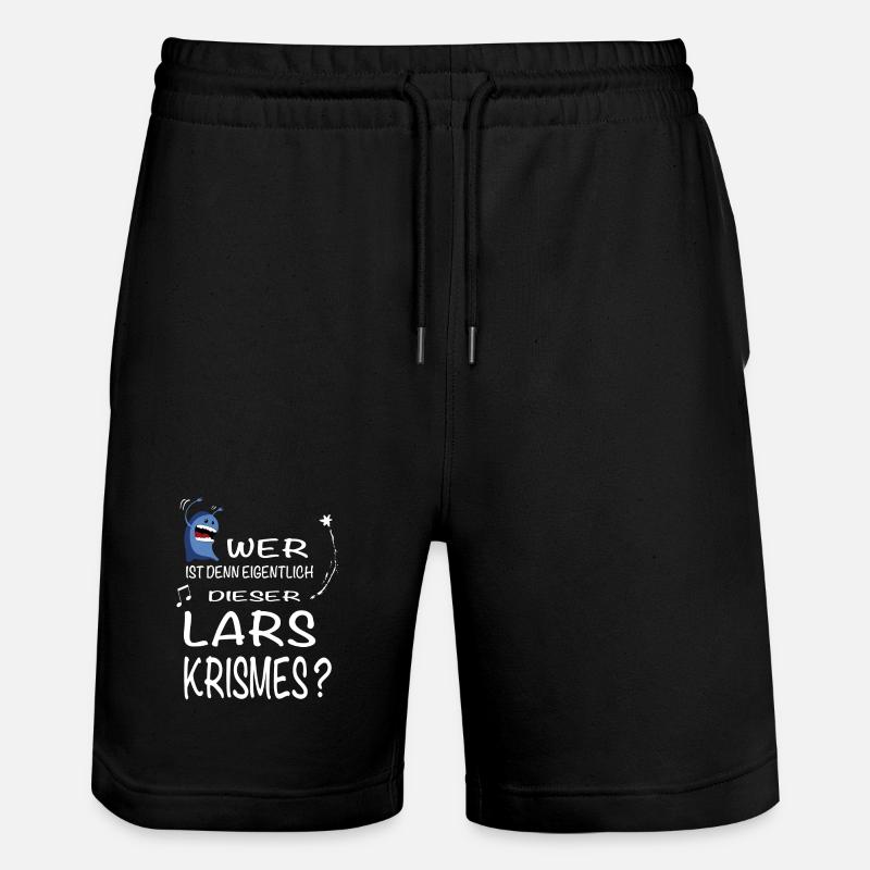 Wer ist denn eigentlich dieser Lars Krismes? - Stanley/Stella Unisex Bio Joggingshorts Trainer  - Schwarz