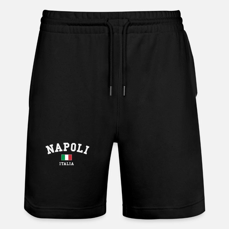 Napoli Italia - Pantaloncini da jogger ecologici unisex Trainer di Stanley/Stella - nero