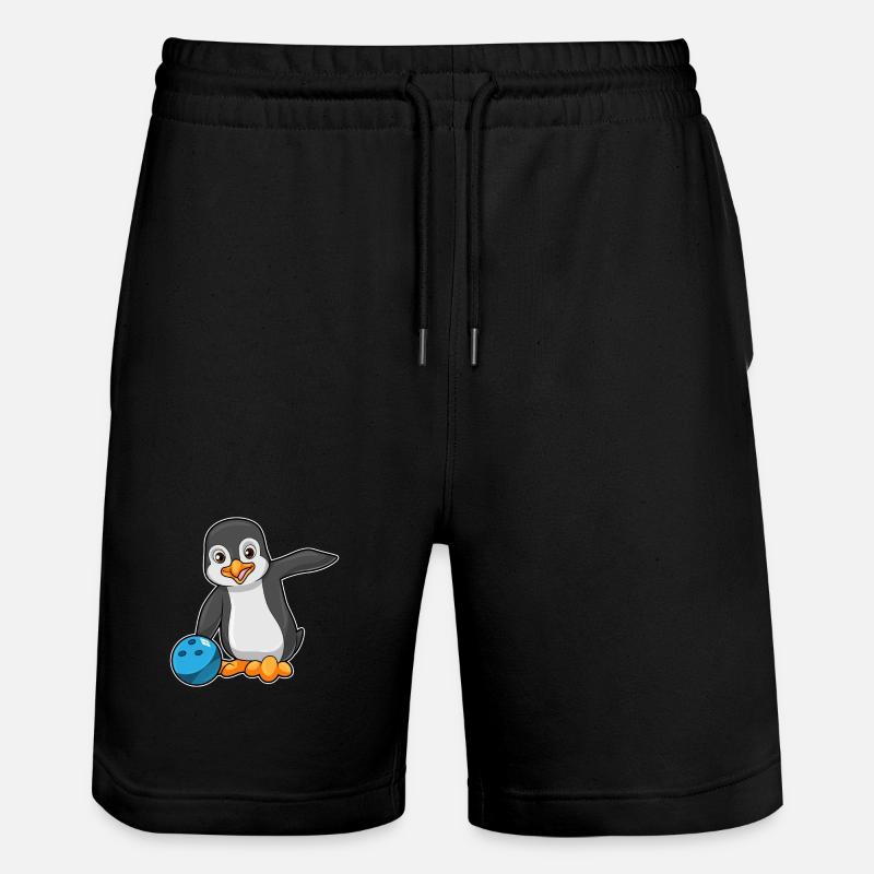 Penguin Bowling Boule de bowling - Short de jogging bio TRAINER Stanley/Stella unisexe - noir