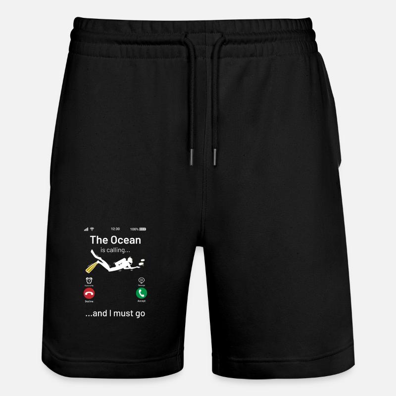 Taucher - Stanley/Stella Unisex Bio Joggingshorts Trainer  - Schwarz