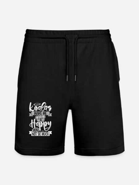 Koala - Stanley/Stella Unisex Bio Joggingshorts Trainer - Schwarz