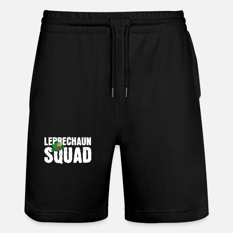 St. Patrick's Day Kobold Irisch - Stanley/Stella Unisex Bio Joggingshorts Trainer - Schwarz