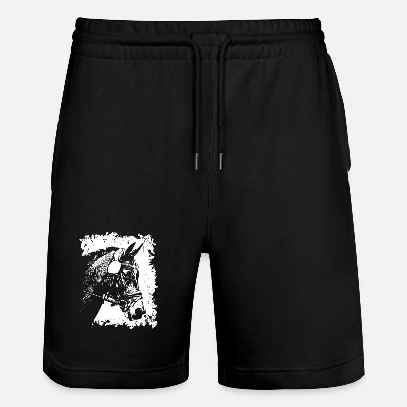 Cheval - Short de jogging bio TRAINER Stanley/Stella unisexe - noir