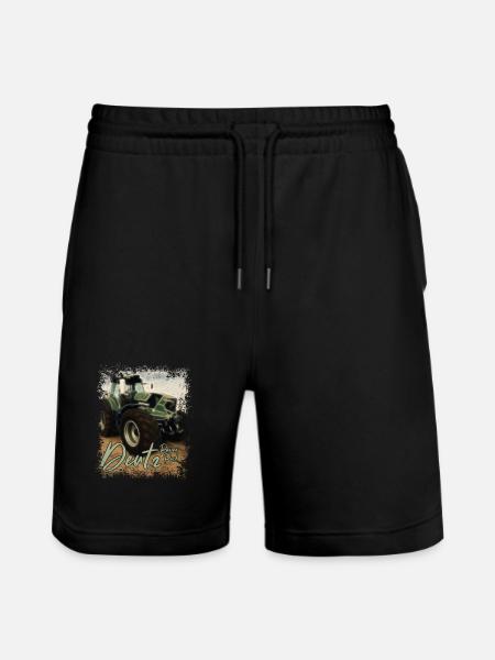 Deutz Traktor Kraftpaket - Traktor Power Pack - Stanley/Stella Trainer økologiske unisex joggingshorts - sort
