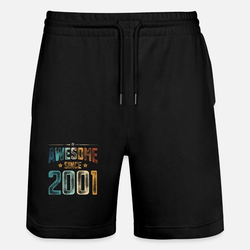 2001 Naissance Année de naissance - Short de jogging bio TRAINER Stanley/Stella unisexe - noir