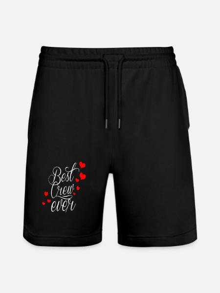 best crew ever! - Stanley/Stella Trainer Unisex Organic Jogging Shorts - black