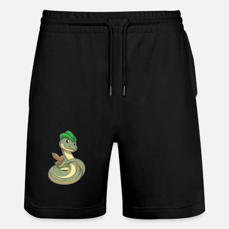 Épée Serpent - Short de jogging bio TRAINER Stanley/Stella unisexe - noir