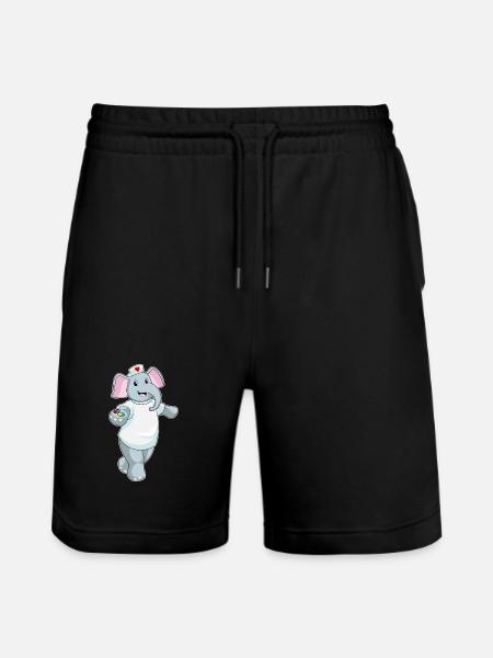 Médecine infirmière éléphant - Short de jogging bio TRAINER Stanley/Stella unisexe - noir