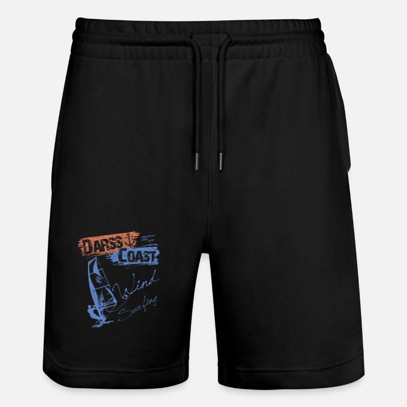 DarssCoast WINDSURFING - SURFER WINDSURFER - Stanley/Stella Unisex Bio Joggingshorts Trainer  - Schwarz