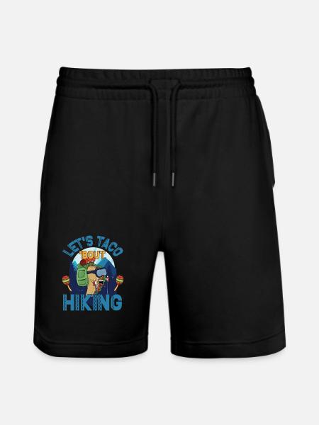 Let's Taco' Bout Hiking - Stanley/Stella Trainer Unisex Organic Jogging Shorts - black