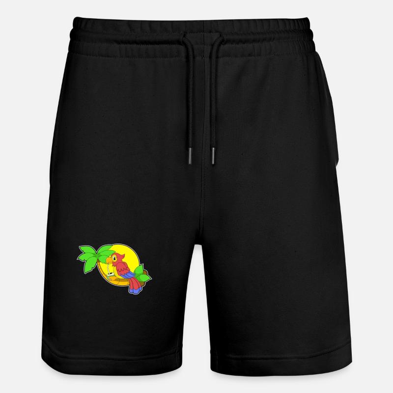 Papagei mit Kokosnuss - Short de jogging bio TRAINER Stanley/Stella unisexe - noir