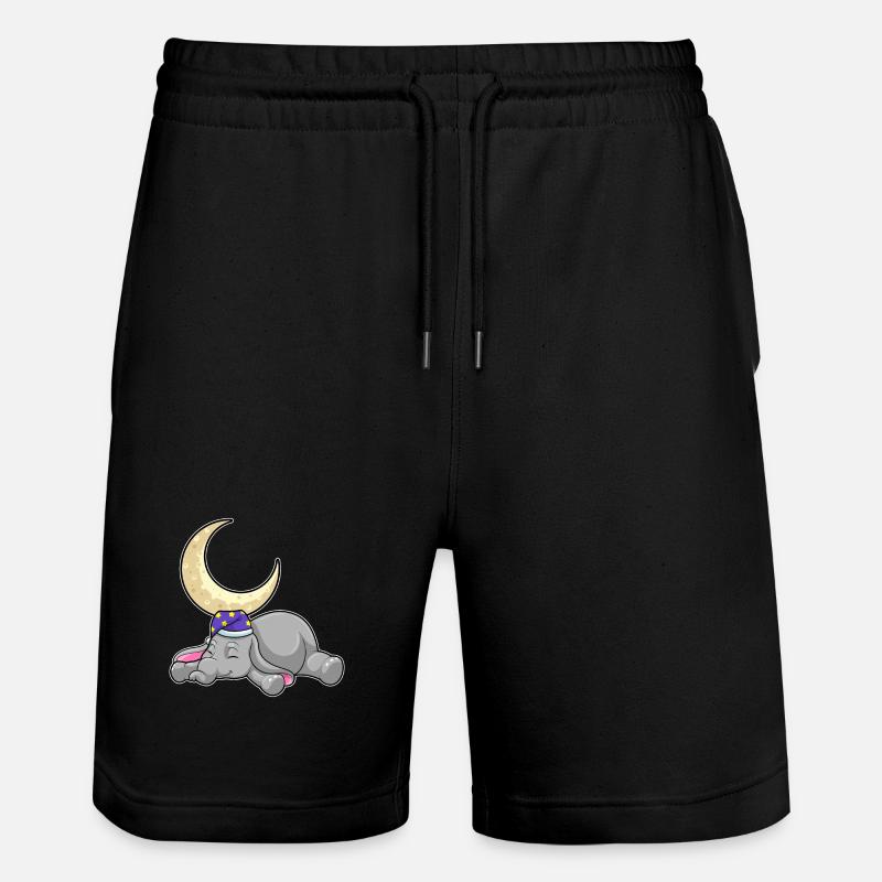 Lune éléphant - Short de jogging bio TRAINER Stanley/Stella unisexe - noir