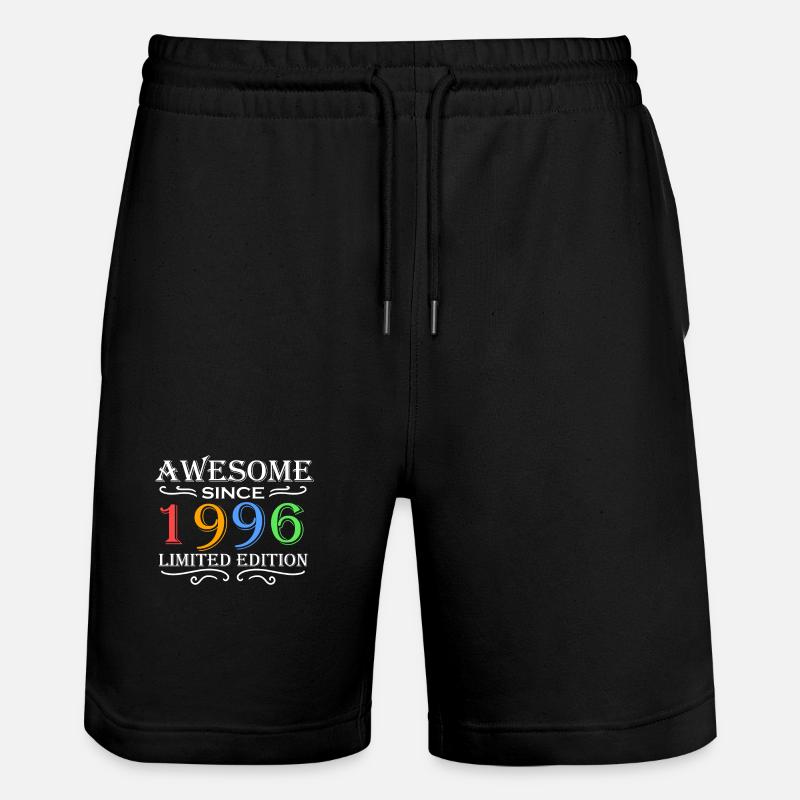 1996 - Born 1996 - Stanley/Stella Trainer Unisex Organic Jogging Shorts - black