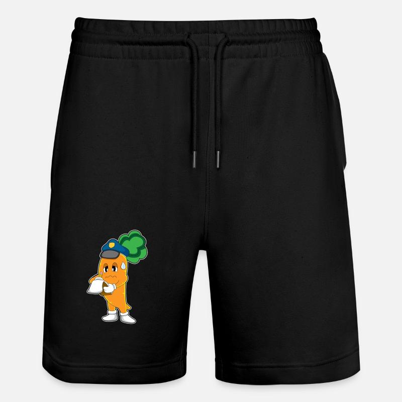 Carrot Politesse Billets - Short de jogging bio TRAINER Stanley/Stella unisexe - noir