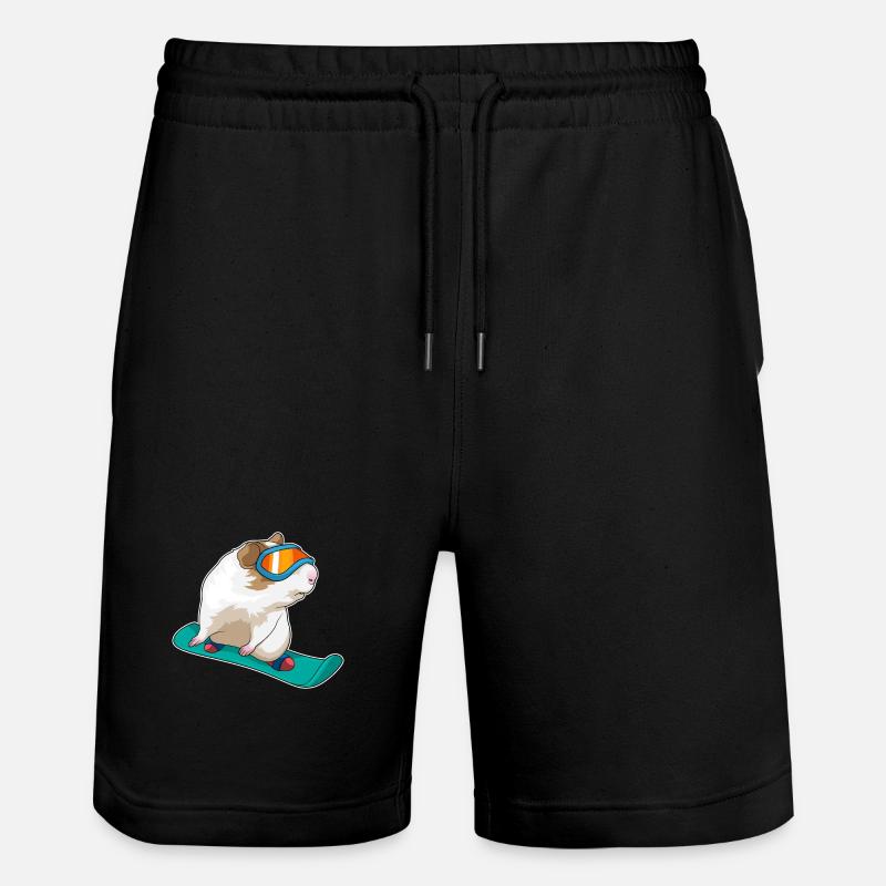 Guinea Pig Snowboarder Snowboard - Short de jogging bio TRAINER Stanley/Stella unisexe - noir