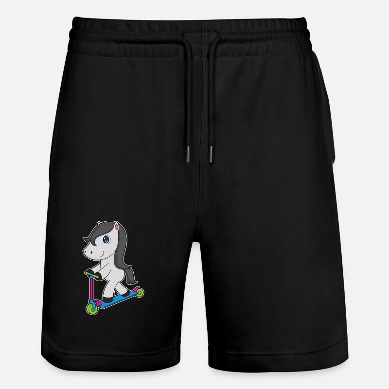 Trottinette à cheval - Short de jogging bio TRAINER Stanley/Stella unisexe - noir