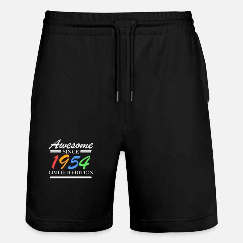 1954 - Né en 1954 - Short de jogging bio TRAINER Stanley/Stella unisexe - noir