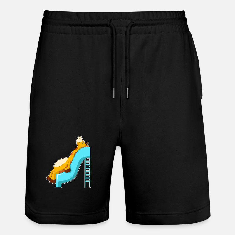 Toboggan girafe - Short de jogging bio TRAINER Stanley/Stella unisexe - noir