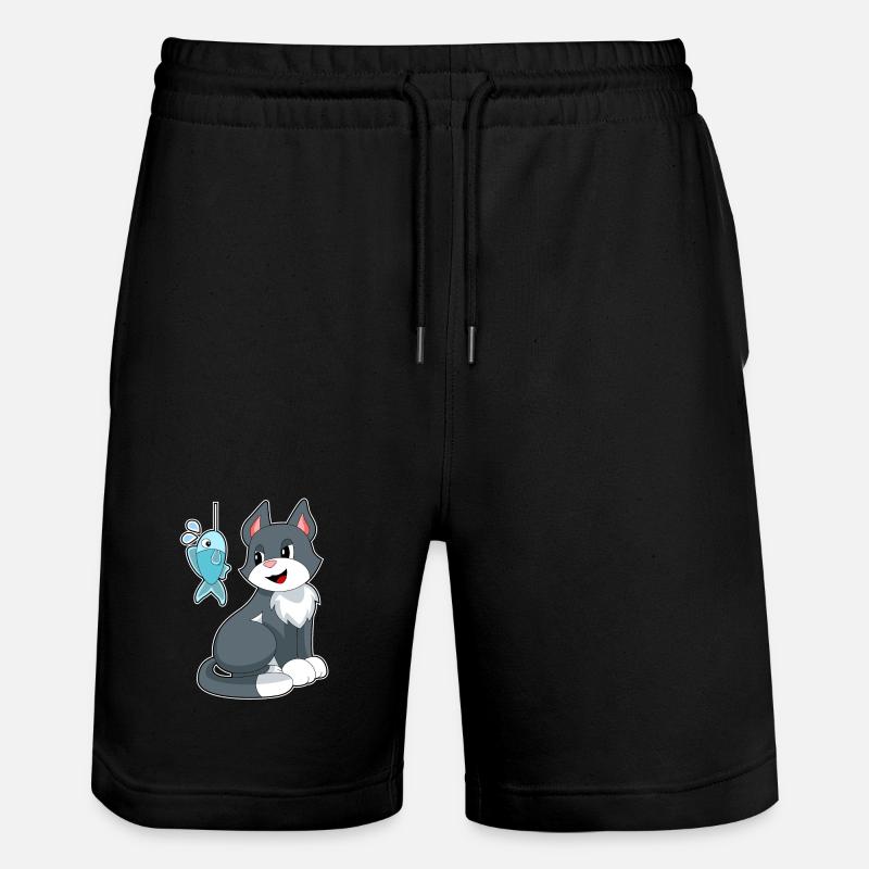Poisson-appât chat - Short de jogging bio TRAINER Stanley/Stella unisexe - noir
