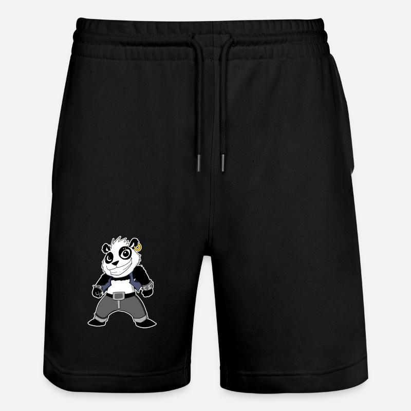 Cool Panda - Short de jogging bio TRAINER Stanley/Stella unisexe - noir