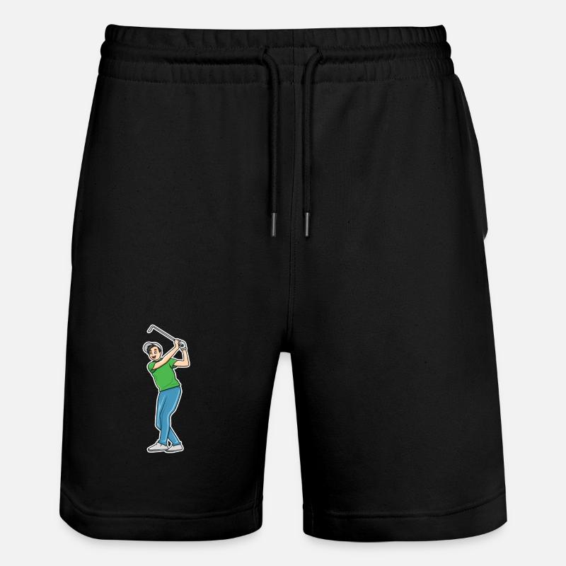 Dessin animé Golf - Short de jogging bio TRAINER Stanley/Stella unisexe - noir