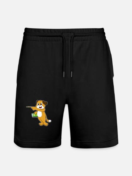 Dog Teacher Pointer Stick School - Stanley/Stella Trainer Unisex Organic Jogging Shorts - black