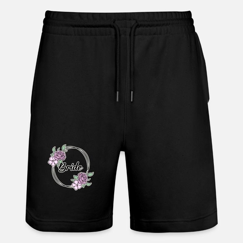 Braut - Stanley/Stella Unisex Bio Joggingshorts Trainer  - Schwarz