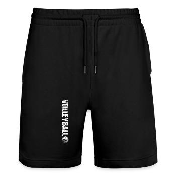 Volleyball - Stanley/Stella Unisex Bio Joggingshorts Trainer  - Schwarz - Vorne - Nik (191cm) & Marisol (170cm)