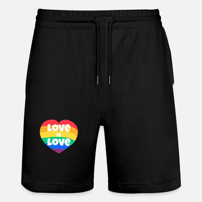 Saint-Valentin, Saint-Valentin, Saint-Valentin - Short de jogging bio TRAINER Stanley/Stella unisexe - noir