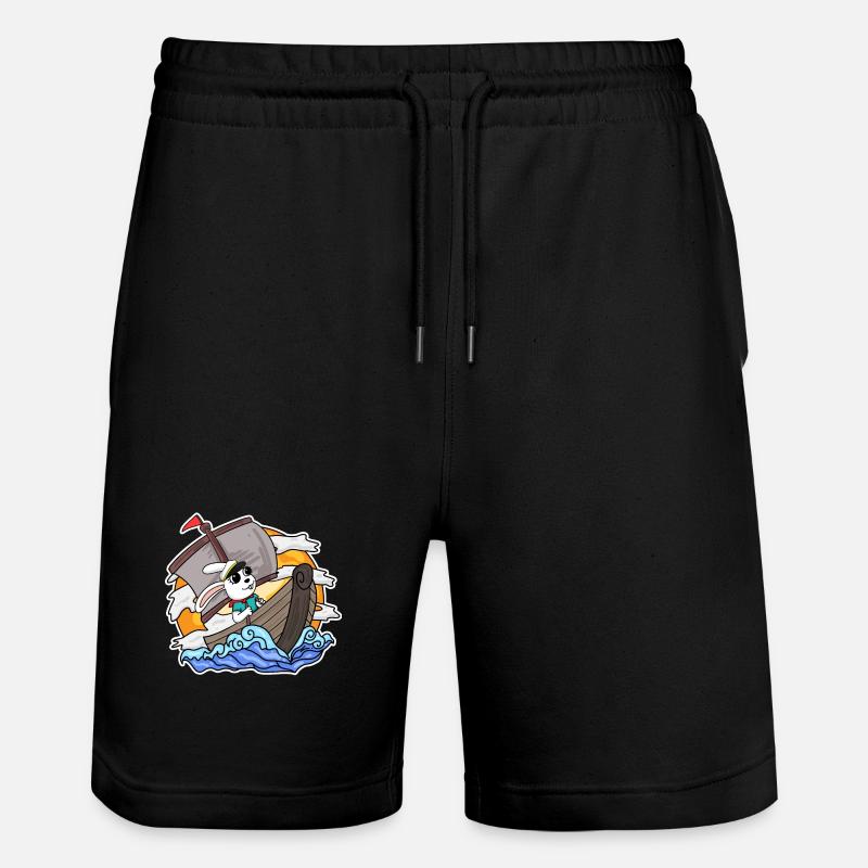 Bateau Capitaine Lapin - Short de jogging bio TRAINER Stanley/Stella unisexe - noir