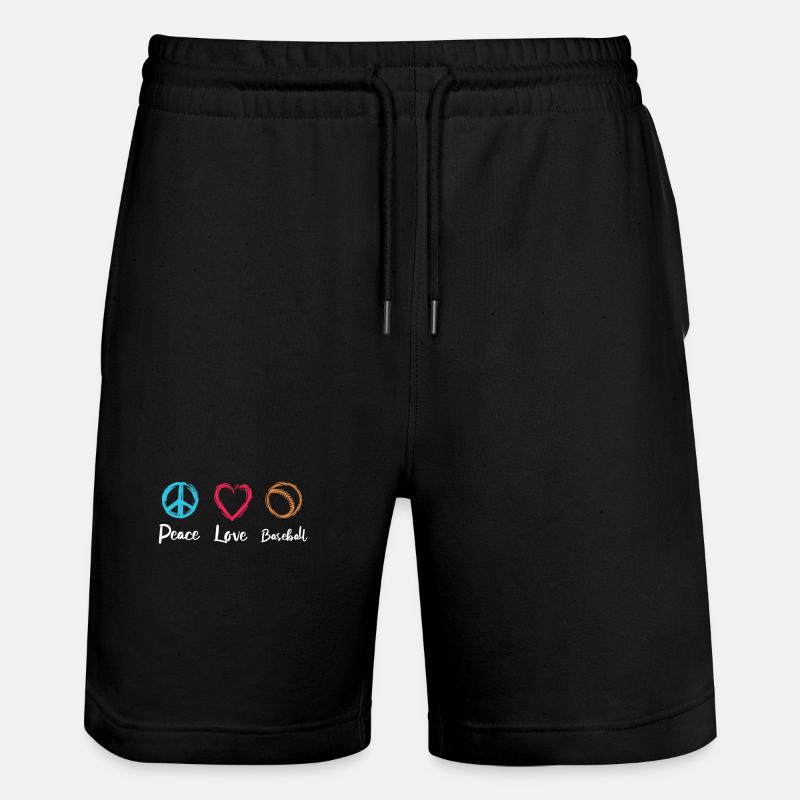 L’amour du baseball - Short de jogging bio TRAINER Stanley/Stella unisexe - noir