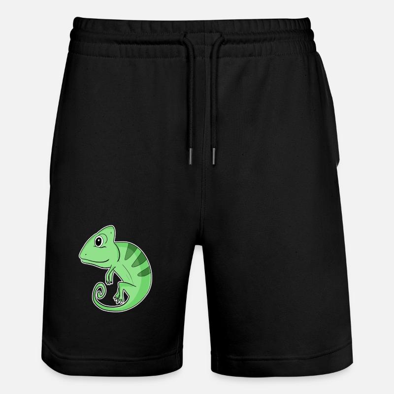 Chameleons Chameleon - Stanley/Stella Trainer Unisex Organic Jogging Shorts - black