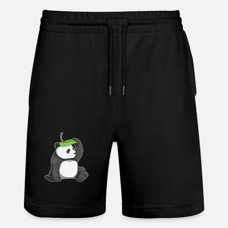 Panda Leaf - Short de jogging bio TRAINER Stanley/Stella unisexe - noir