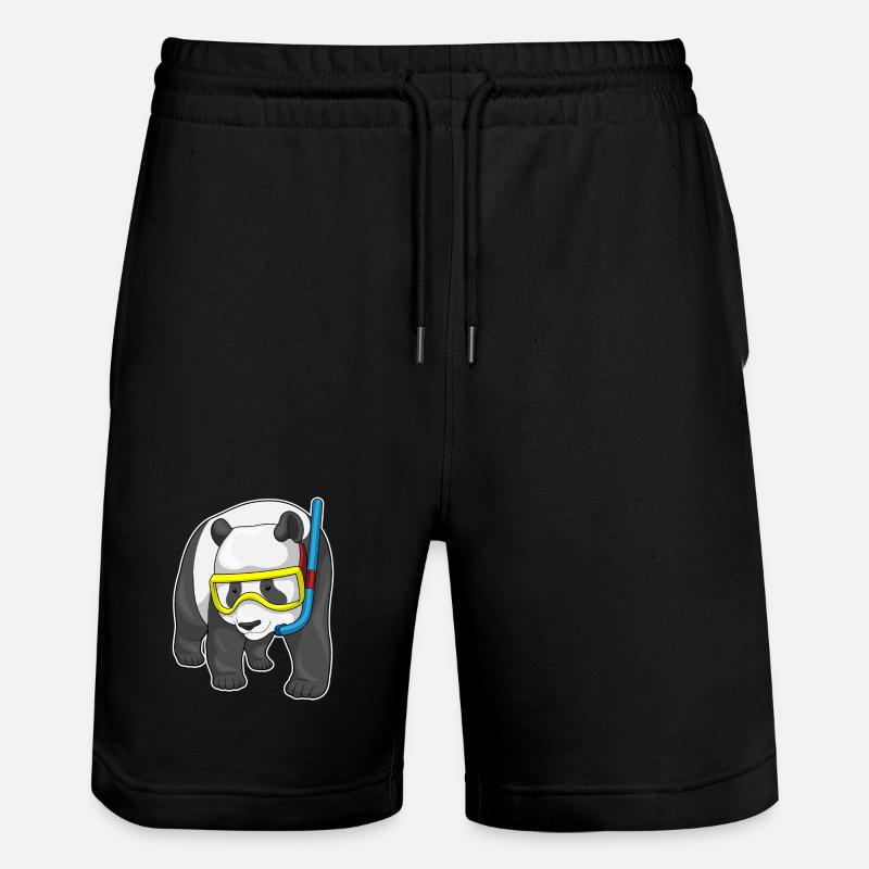 Panda Diver Snorkel - Short de jogging bio TRAINER Stanley/Stella unisexe - noir